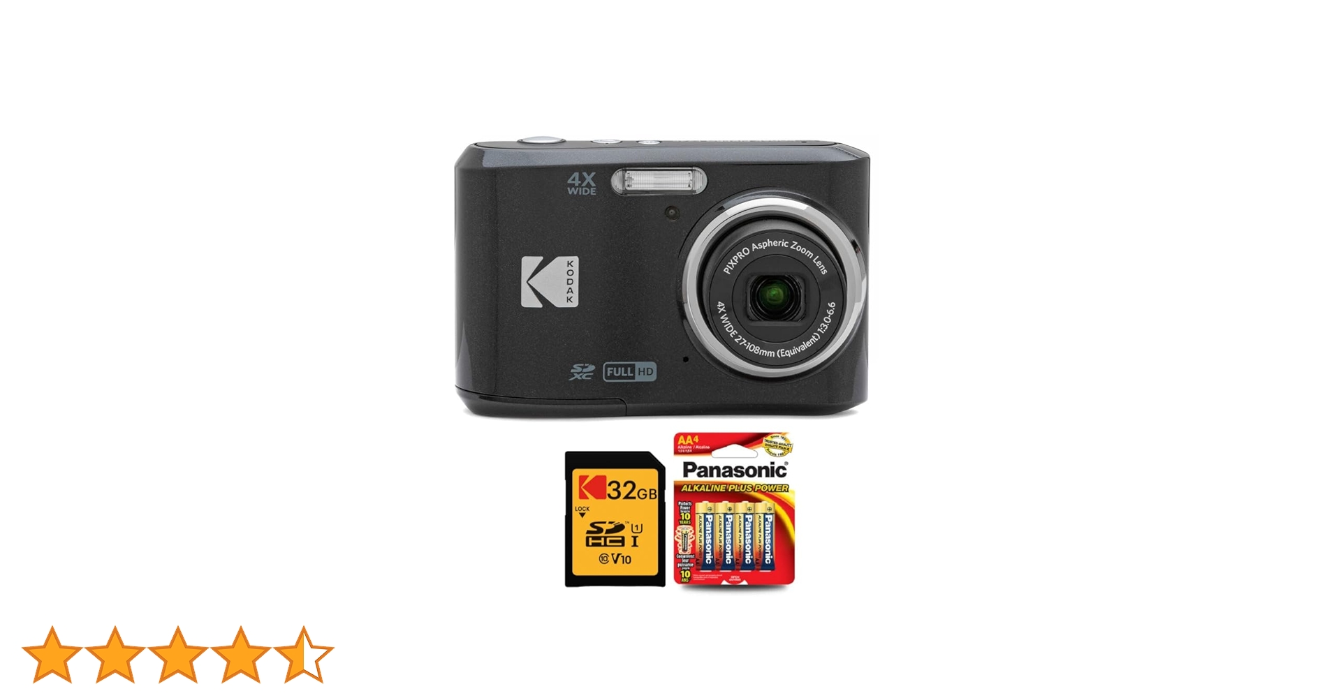 Amazon.co.jp: Kodak PIXPRO FZ45 デジタルカメラ(ブラック) 32GB